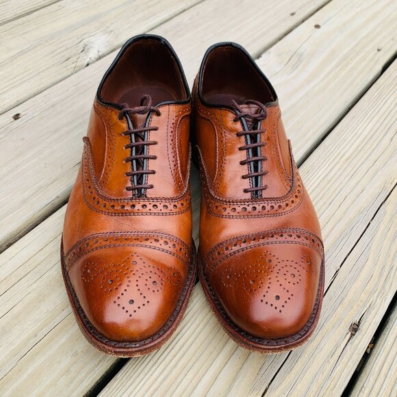 Allen Edmonds Strand Cap Toe Oxford Size 8.5 3E - Picture 1 of 8